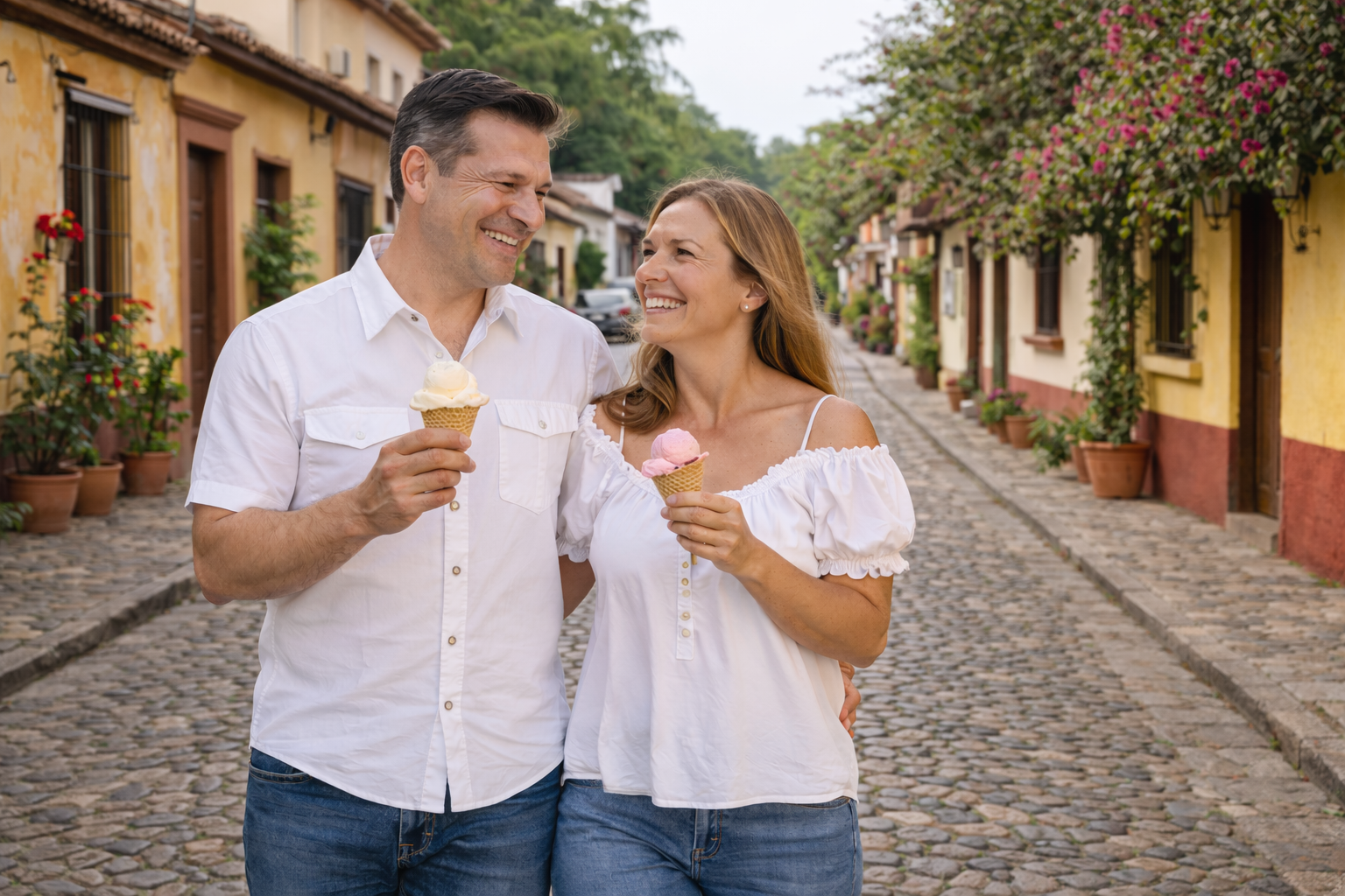 Happy person settled and enjoying life in Mexico